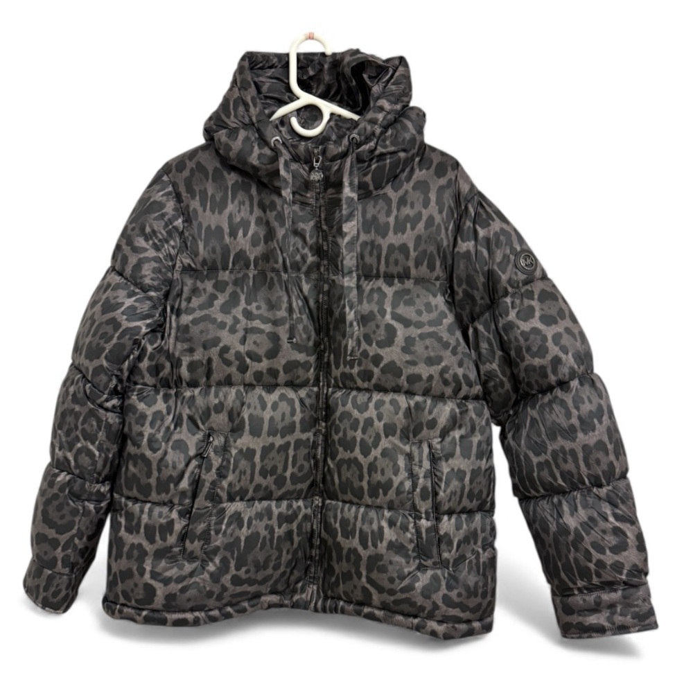 Michael Kors Kids Leopard Print Puffer Jacket